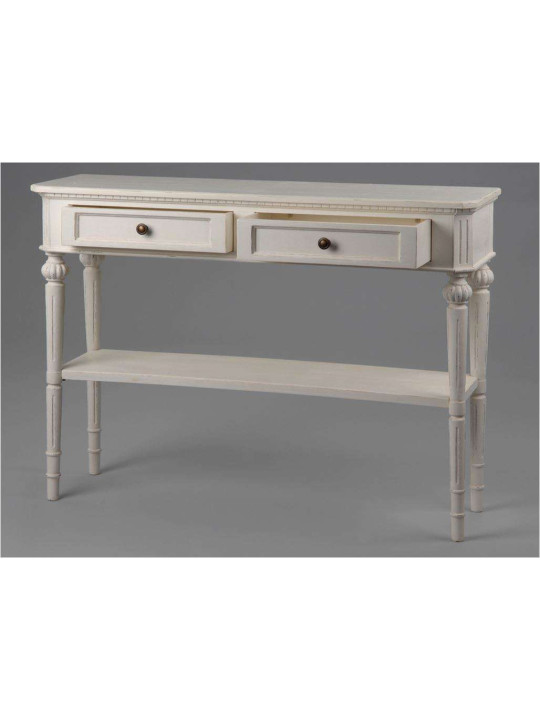 Console blanche 110 cm Leonie