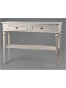Console blanche 110 cm Leonie