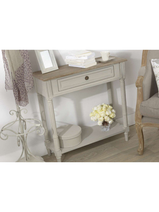 Console en bois lin et chêne