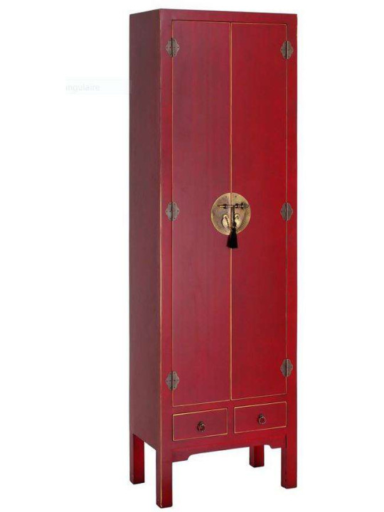 Armoire rouge 2 portes Chine