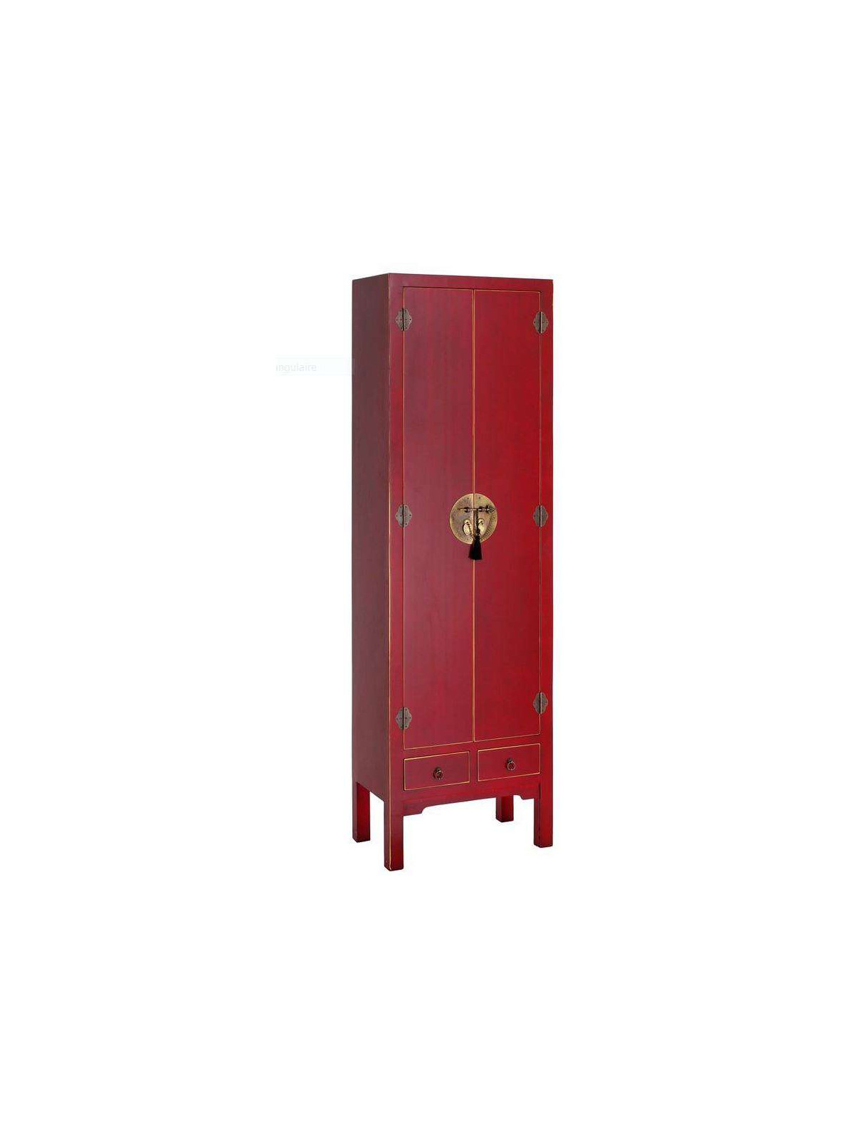 Armoire rouge 2 portes Chine