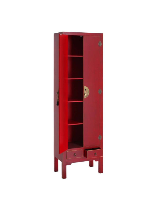 Armoire rouge 2 portes Chine