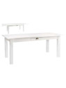 Table bois blanc 180 cm avec rallonge