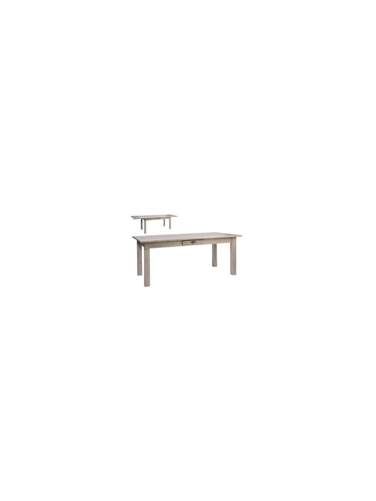 Grande table bois naturel 180 cm