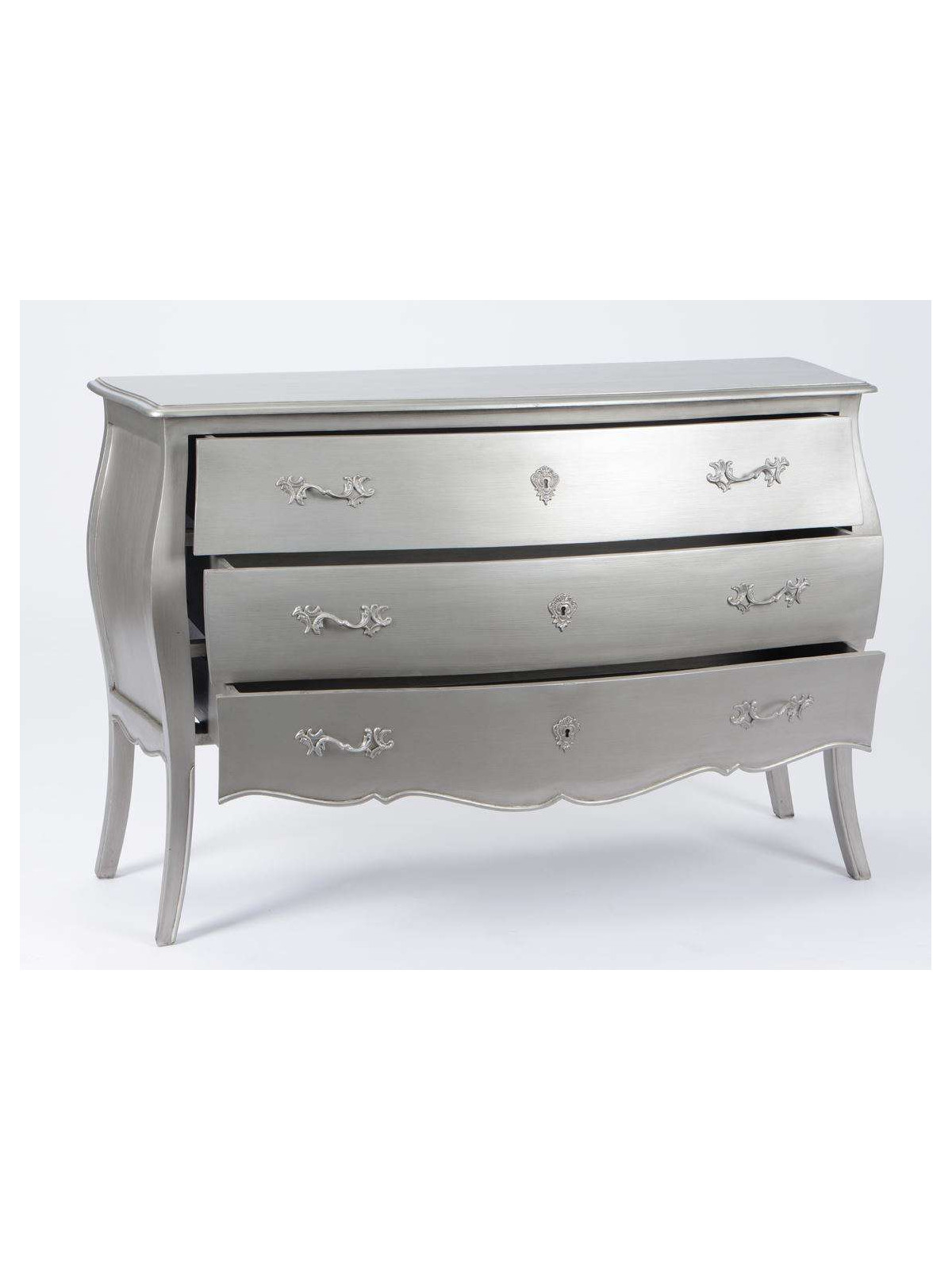 Commode grise argentée gamme Murano