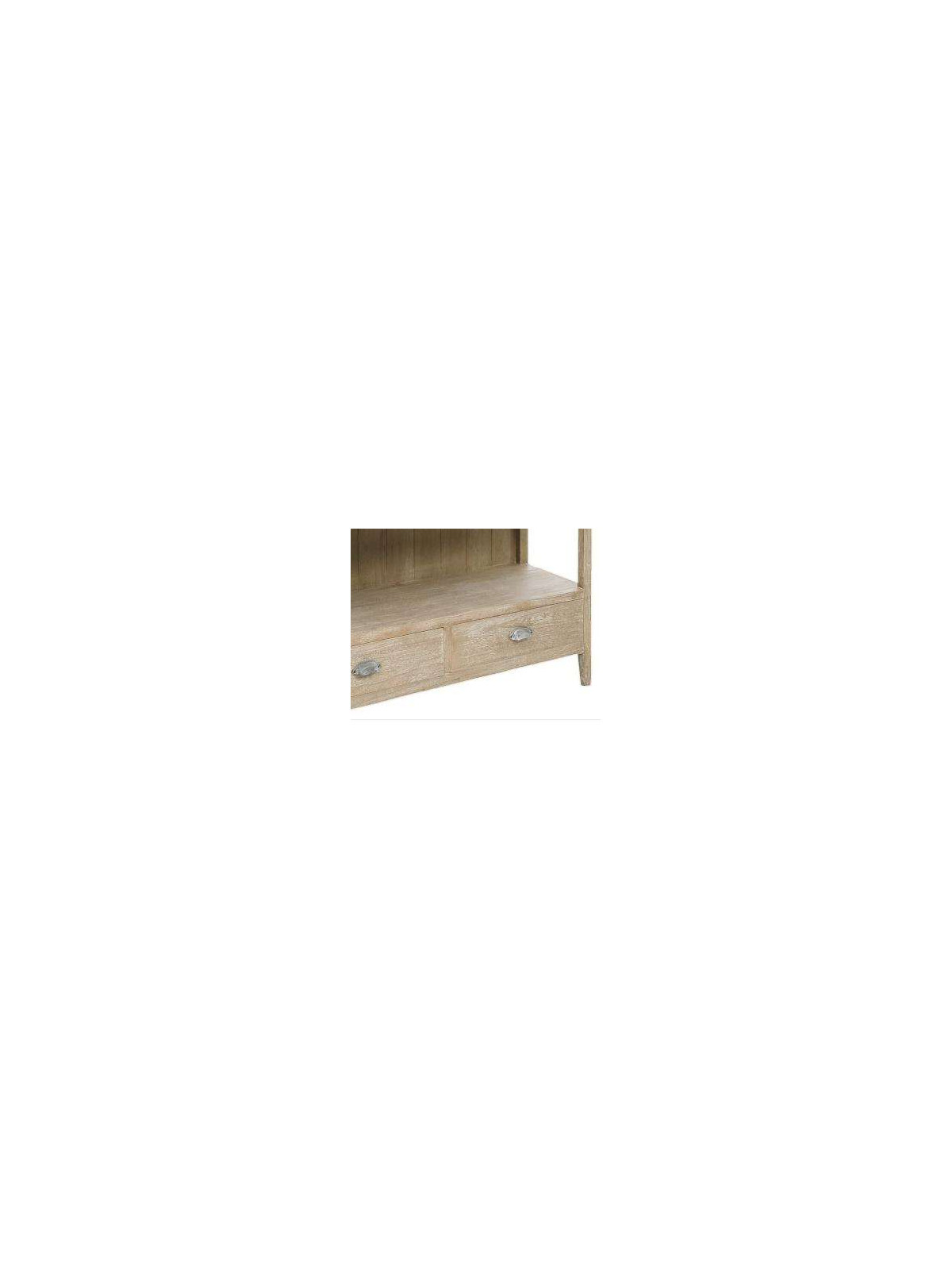 Bibliothèque bois pin cérusé