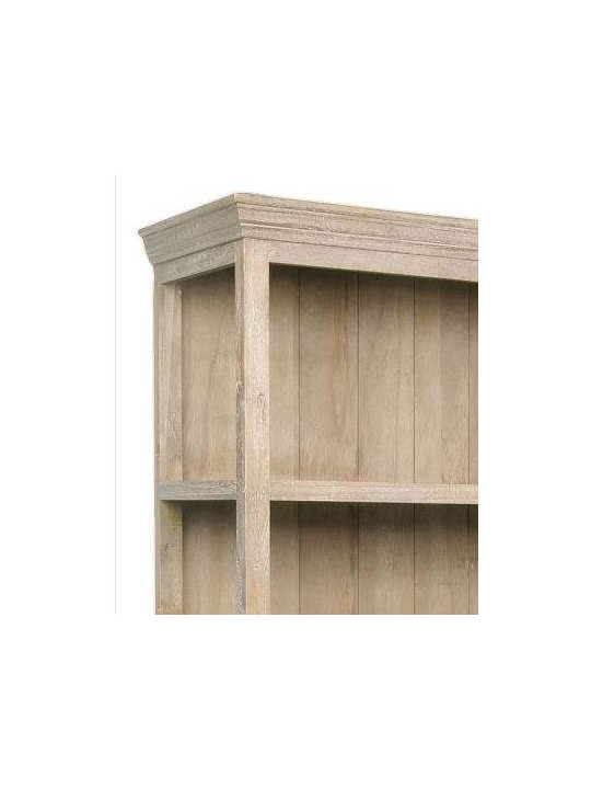 Bibliothèque bois pin cérusé