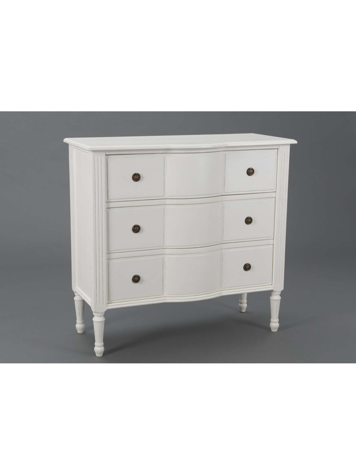 Commode 3 tiroirs Altéa blanc