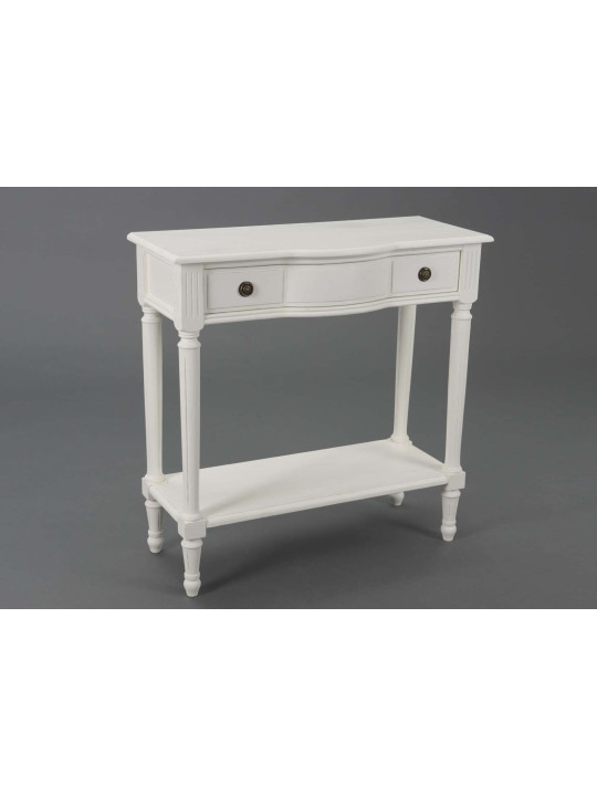 Console bois blanc 1 tiroir Agathe Console bois blanc 1 tiroir Agathe