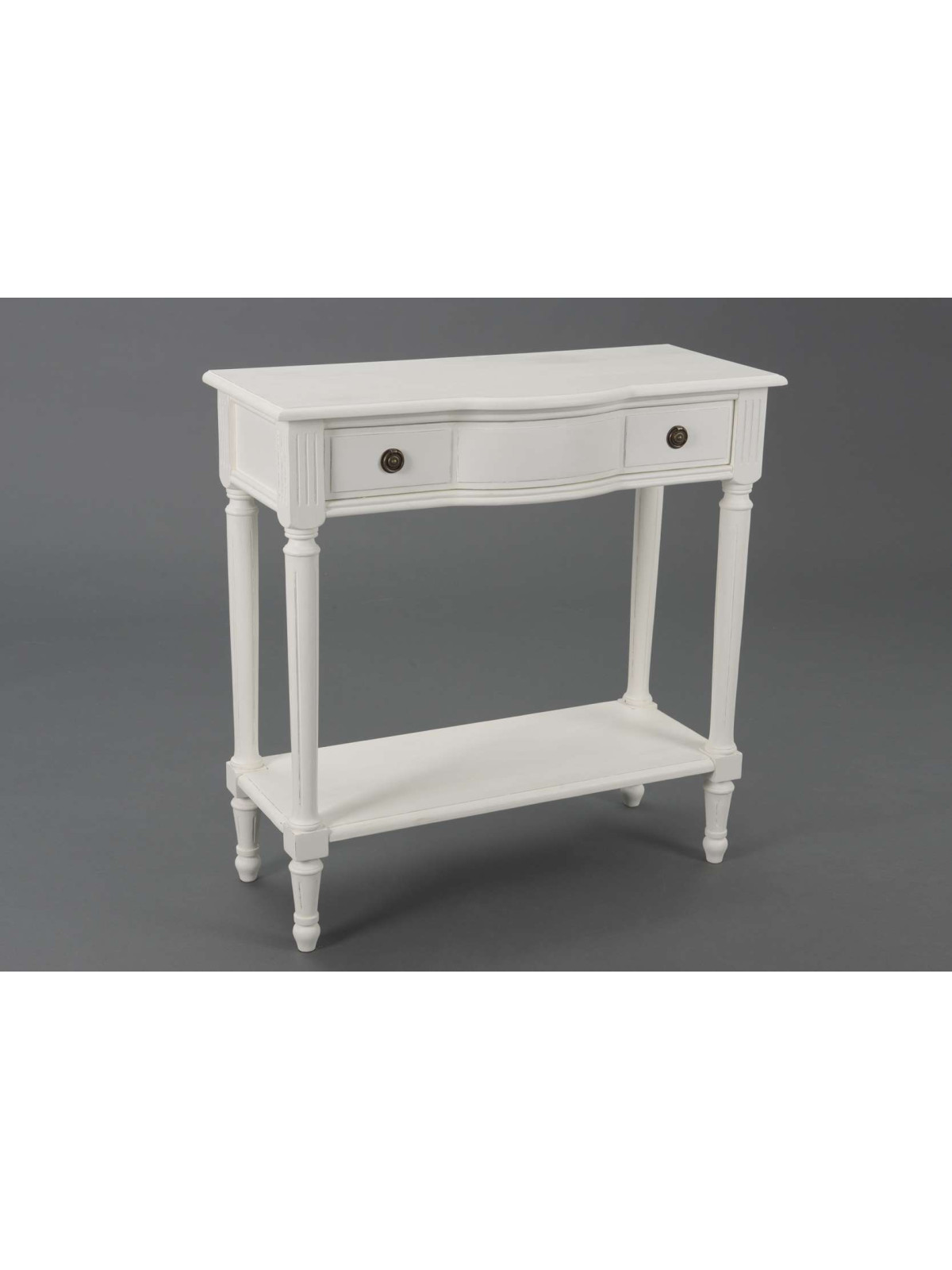 Console bois blanc 1 tiroir Agathe