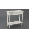 Console bois blanc 1 tiroir Agathe Console bois blanc 1 tiroir Agathe