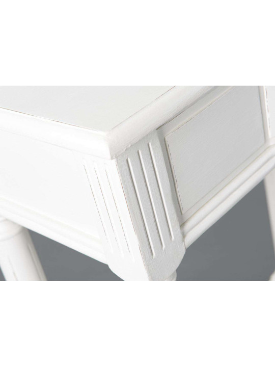 Console bois blanc 1 tiroir Agathe Console bois blanc 1 tiroir Agathe