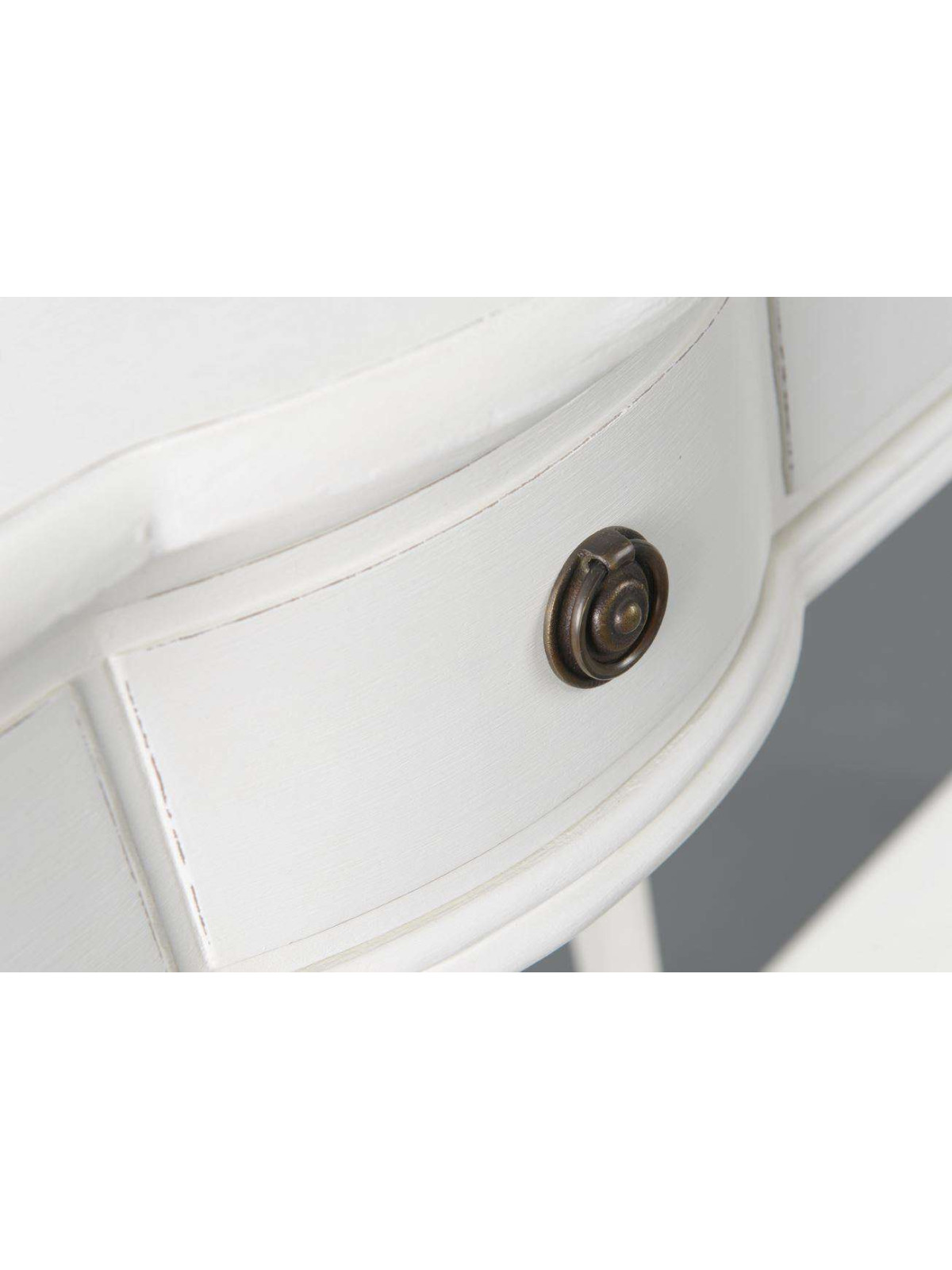 Console bois blanc 1 tiroir Agathe