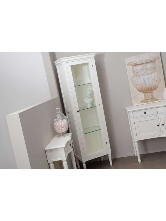 Armoire Vitrine blanche Agathe