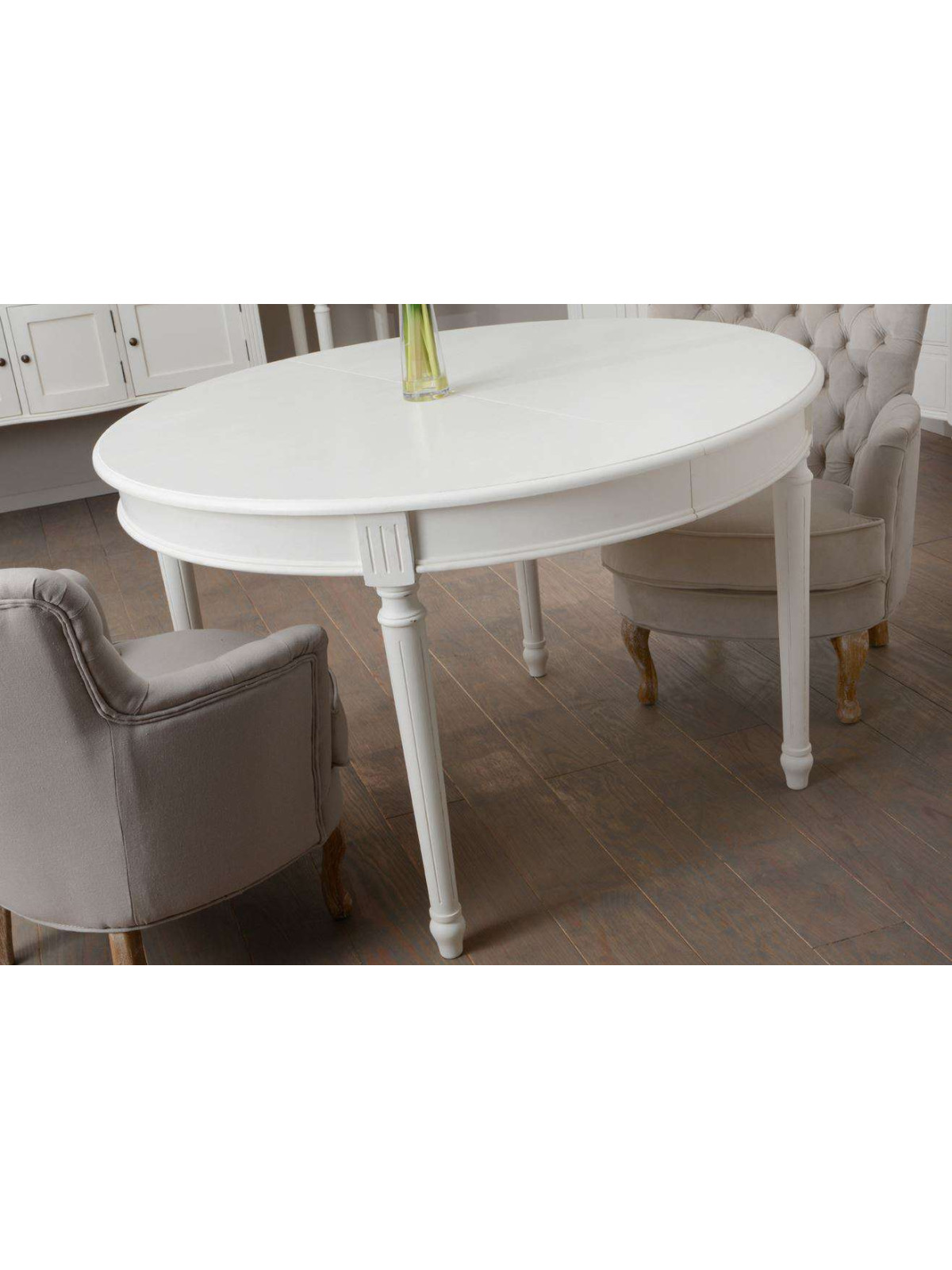 Table ronde blanche chic 