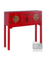 Console chinoise rouge