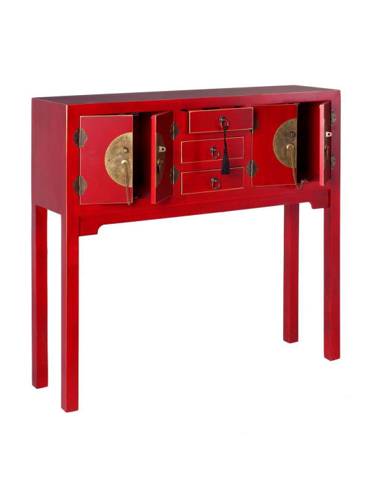 Console chinoise rouge