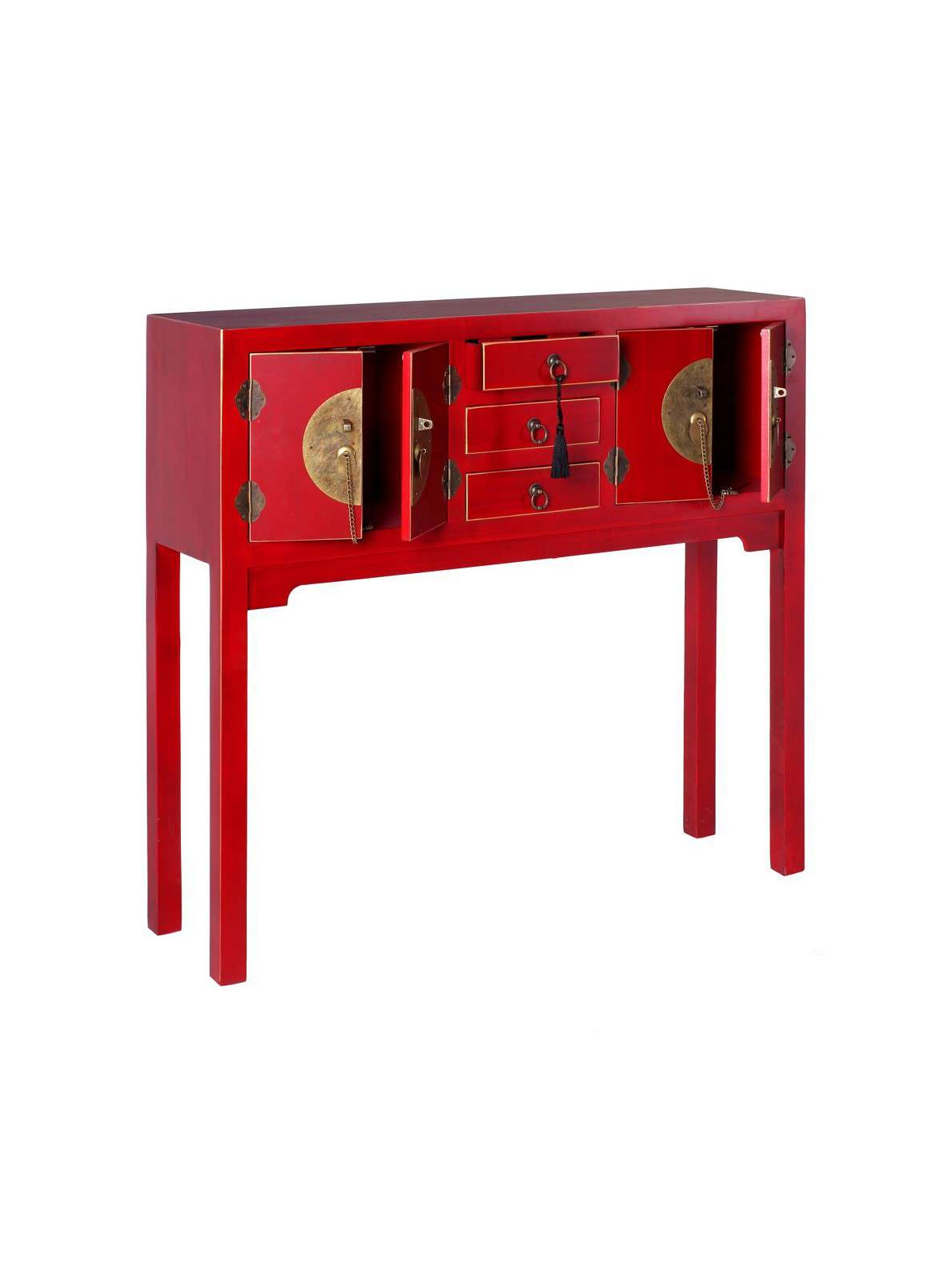 Console chinoise rouge