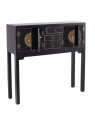 Console chinoise noire et or