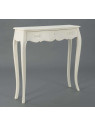 Console galbée blanche 90 cm