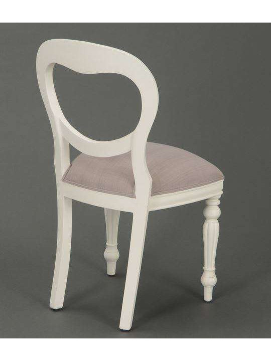 Chaise médaillon blanche Agathe