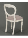 Chaise médaillon blanche Agathe