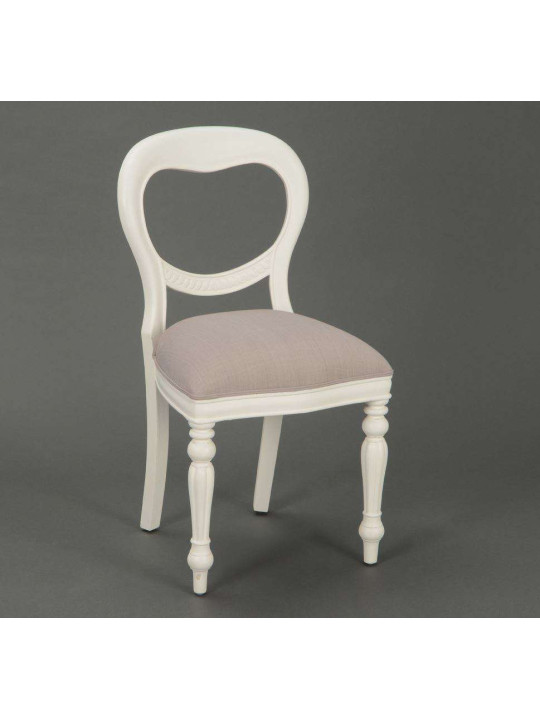 Chaise médaillon blanche Agathe