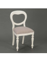 Chaise médaillon blanche Agathe