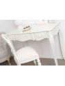 Bureau blanc patiné shabby chic