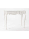 Bureau blanc patiné shabby chic