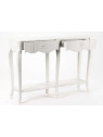 Console drapier blanc galbée Harpe