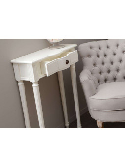 Petite console blanche 60 cm Agathe