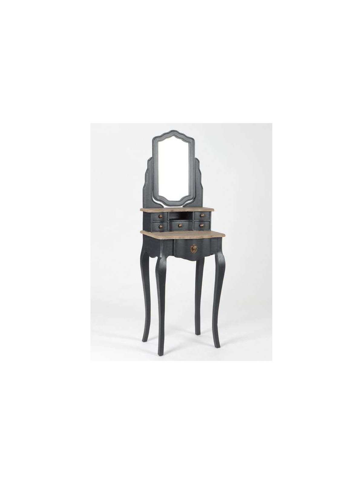 Meuble de coiffeuse grise élégante