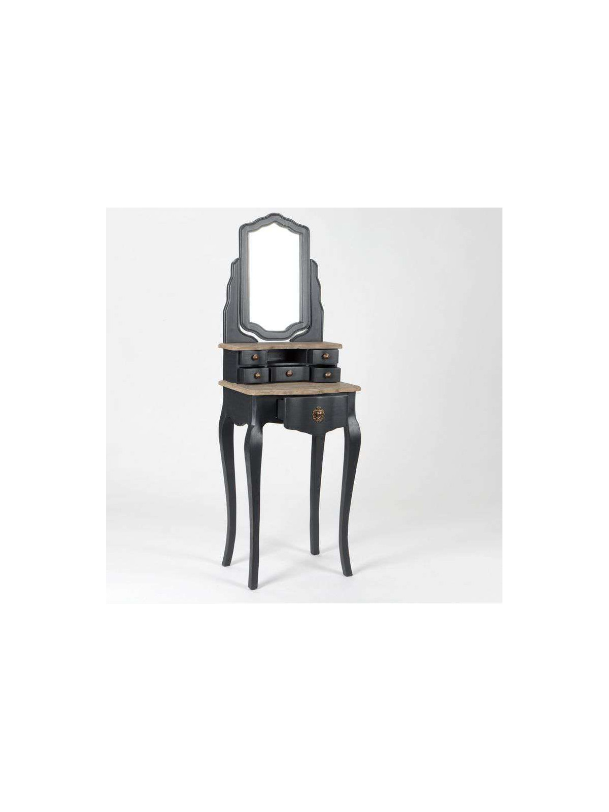 Meuble de coiffeuse grise élégante