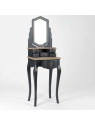Meuble de coiffeuse grise élégante