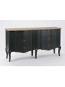 Commode longue baroque grise 