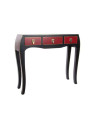 Console galbée japonaise noire et rouge