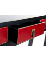 Console galbée japonaise noire et rouge