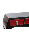 Console galbée japonaise noire et rouge