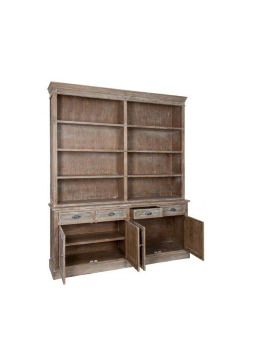 Grande bibliothèque bois cérusé Jolipa