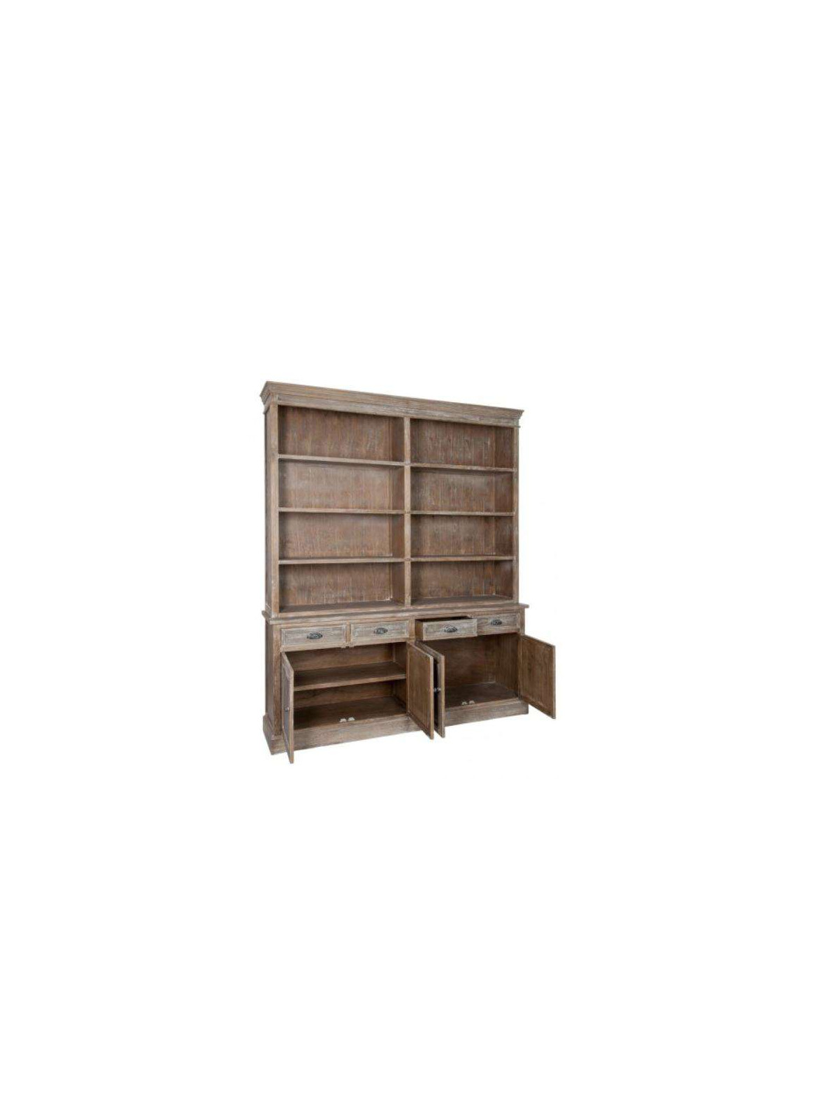 Grande bibliothèque bois cérusé Jolipa