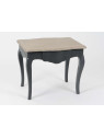 Petite table galbée grise canapé