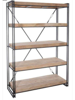Etagère industrielle métal bois Jolipa