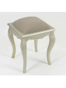Tabouret de coiffeuse argent doré