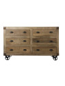 Buffet de salon industriel sur roues 