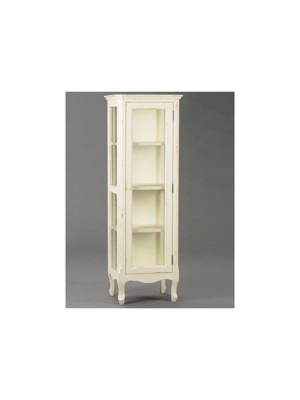 Vitrine blanche vieillie Amadeus