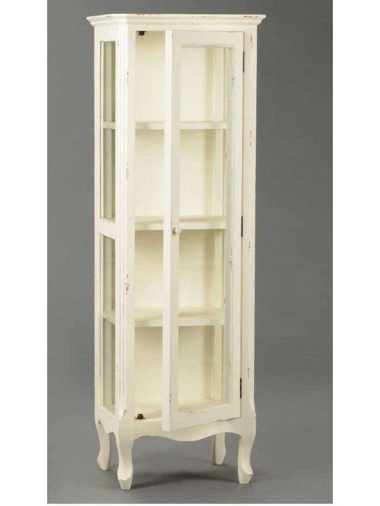 Vitrine blanche vieillie Amadeus