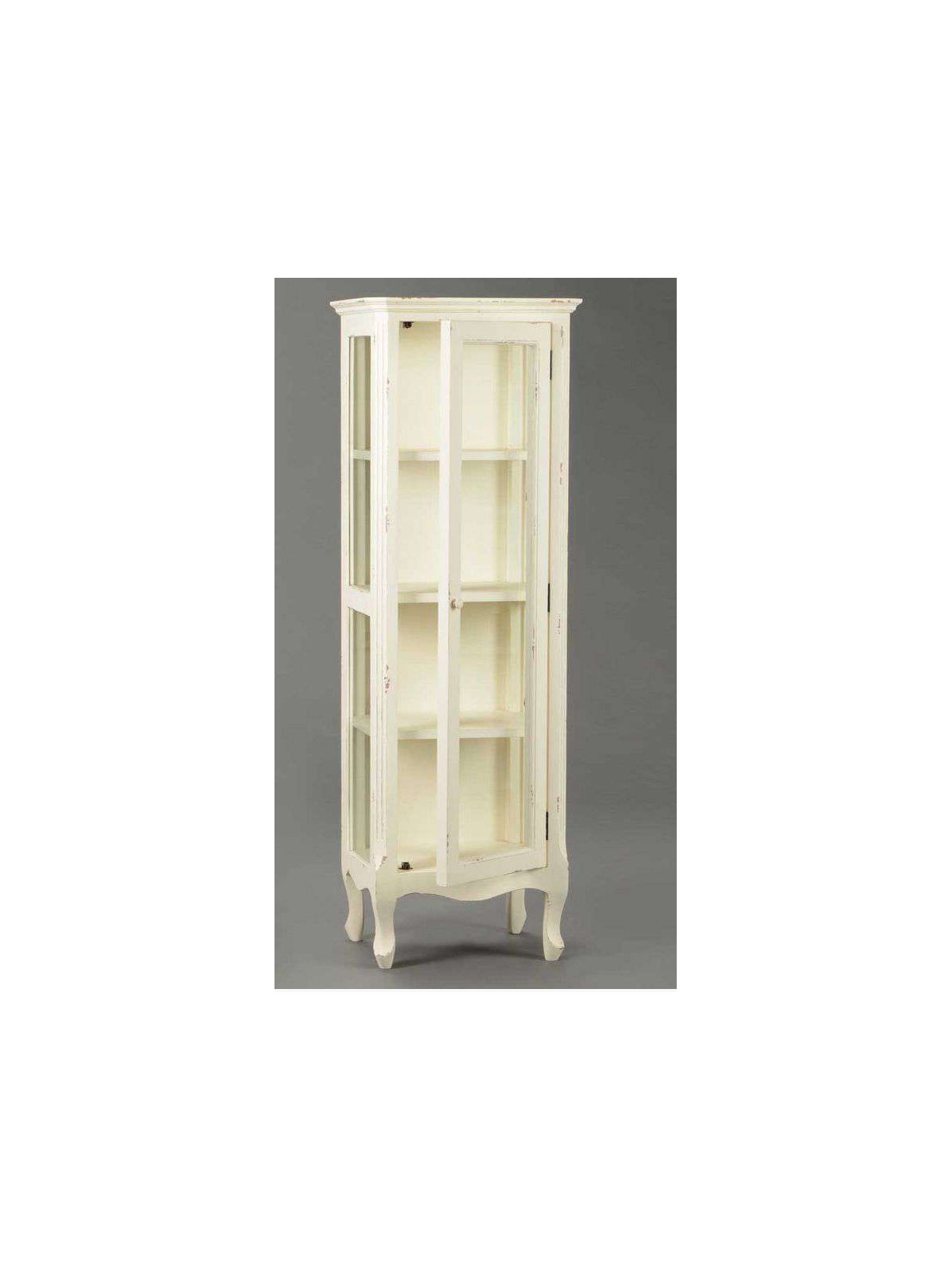 Vitrine blanche vieillie Amadeus