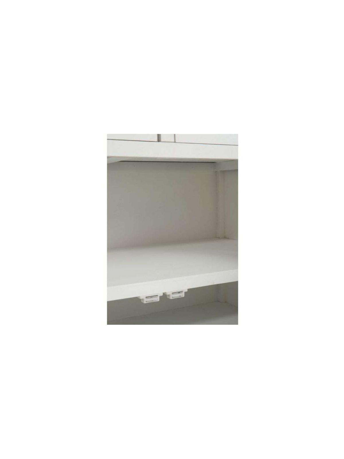 Grande bibliothèque bois blanc et bois Jolipa