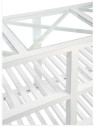 Drapier blanc bois et verre 